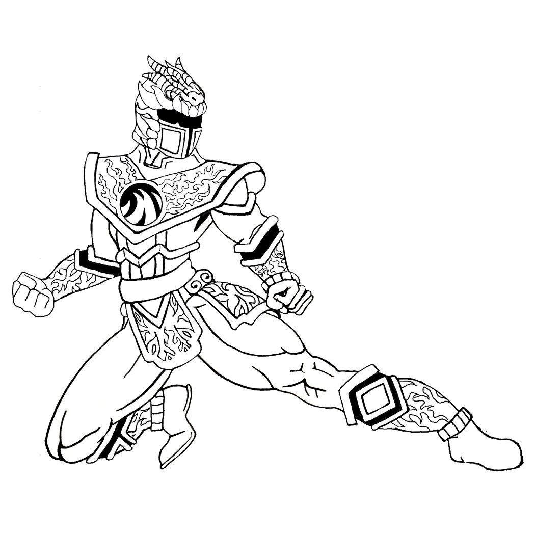 Чертеж Могучие рейнджеры