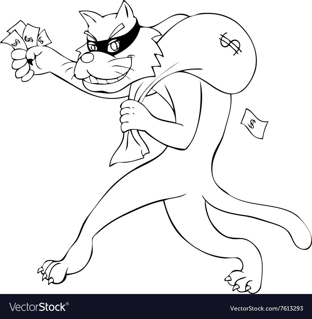 Кот обнимает колбасу