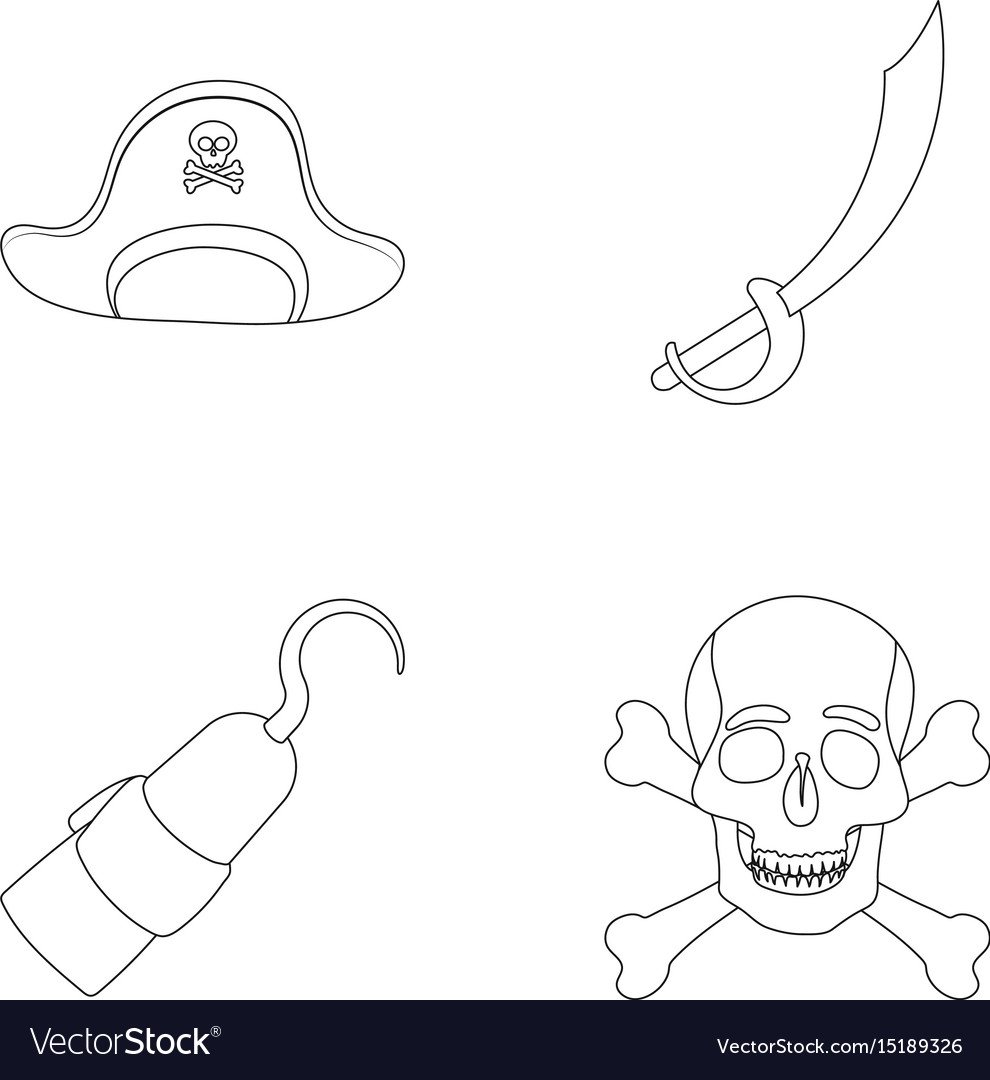 Раскраска "пираты"