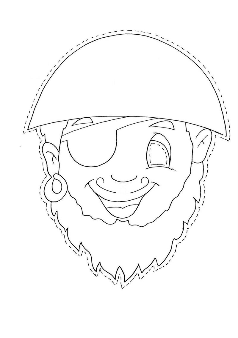 Пират без лица рисунок