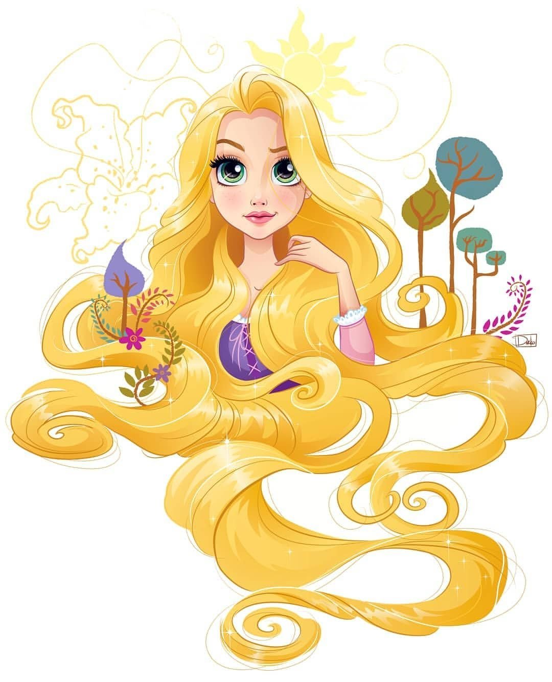Рапунцель. Принцесса-Златовласка. Disney