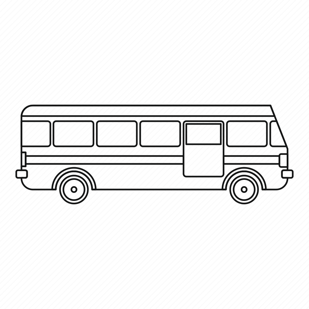 Раскраска автобус ПАЗ