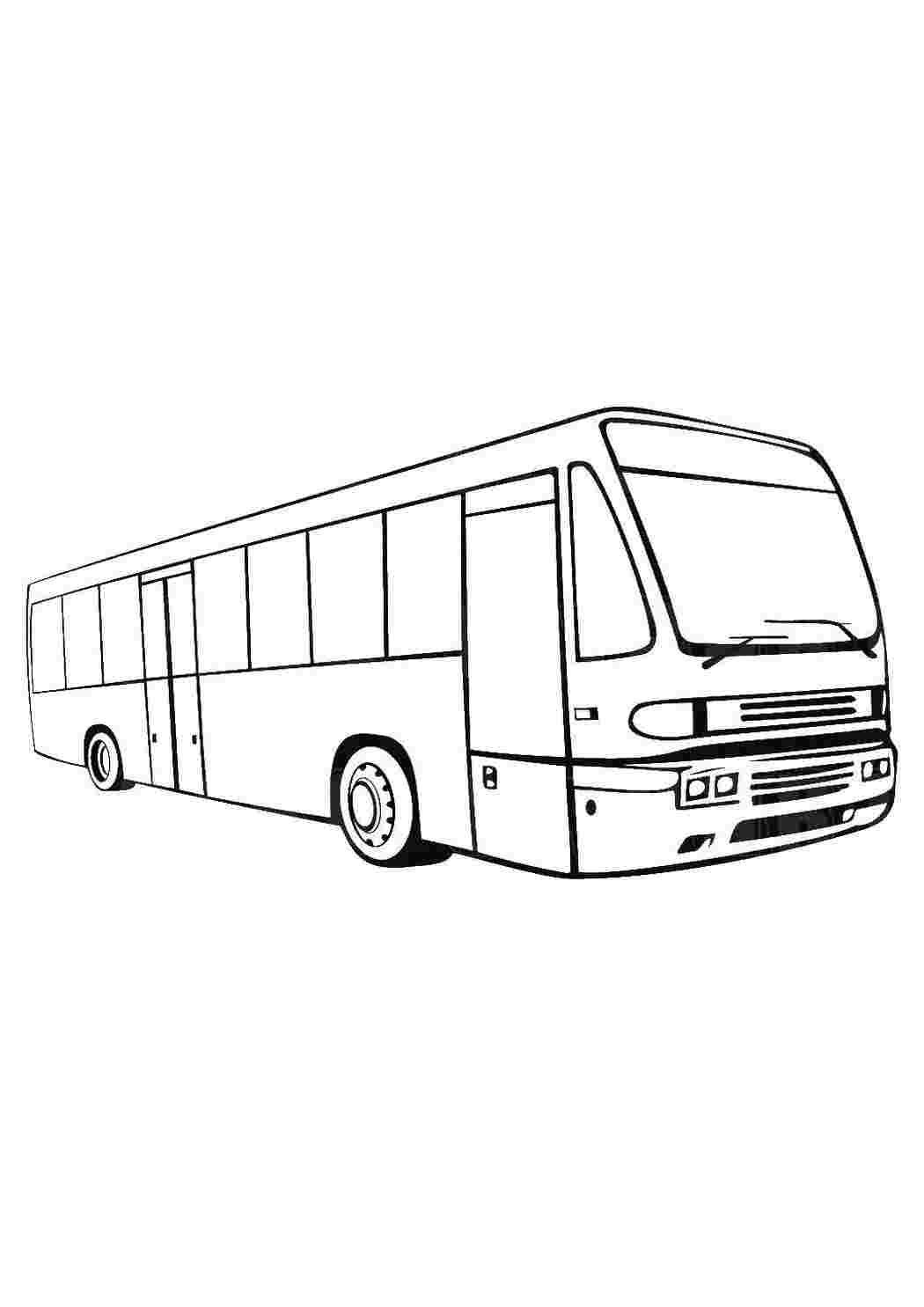 Автобус графический рисунок