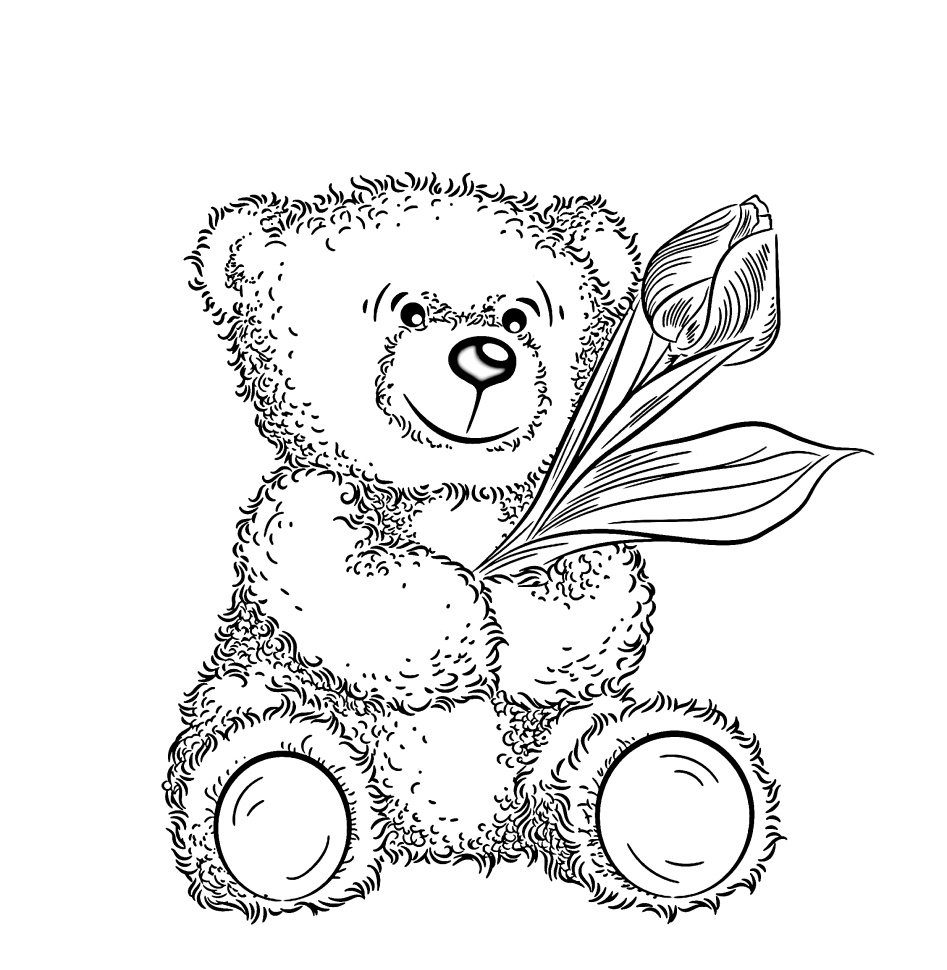 Раскраска "мишки"