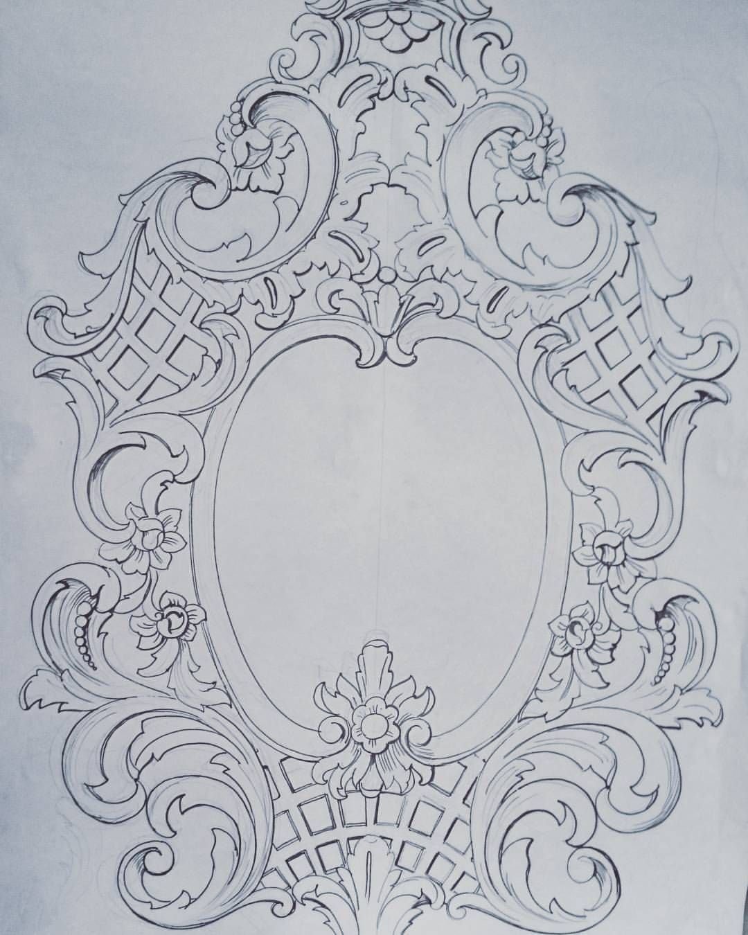 Орнамент Барокко в полосе