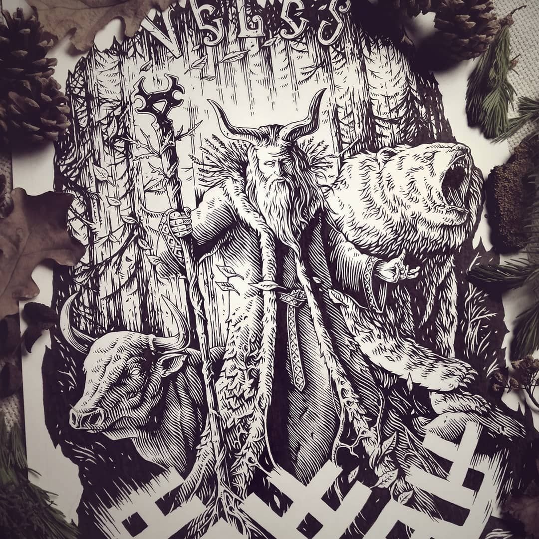 Перун Бог славян тату