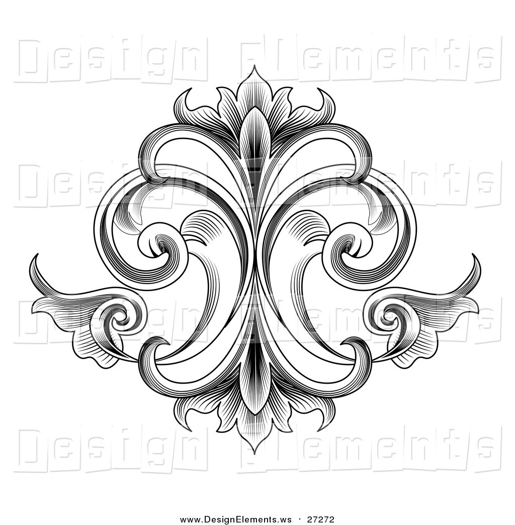 Орнамент трафарет