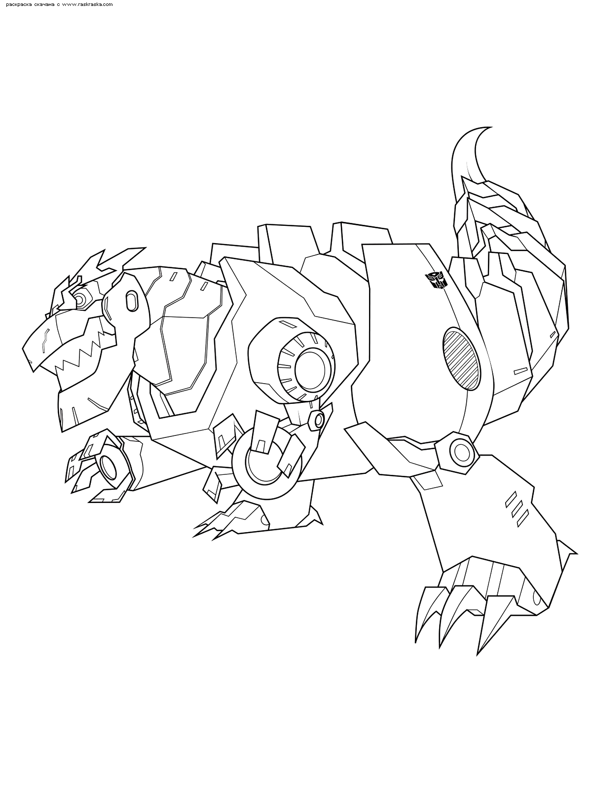 Гримлок трансформер раскраска