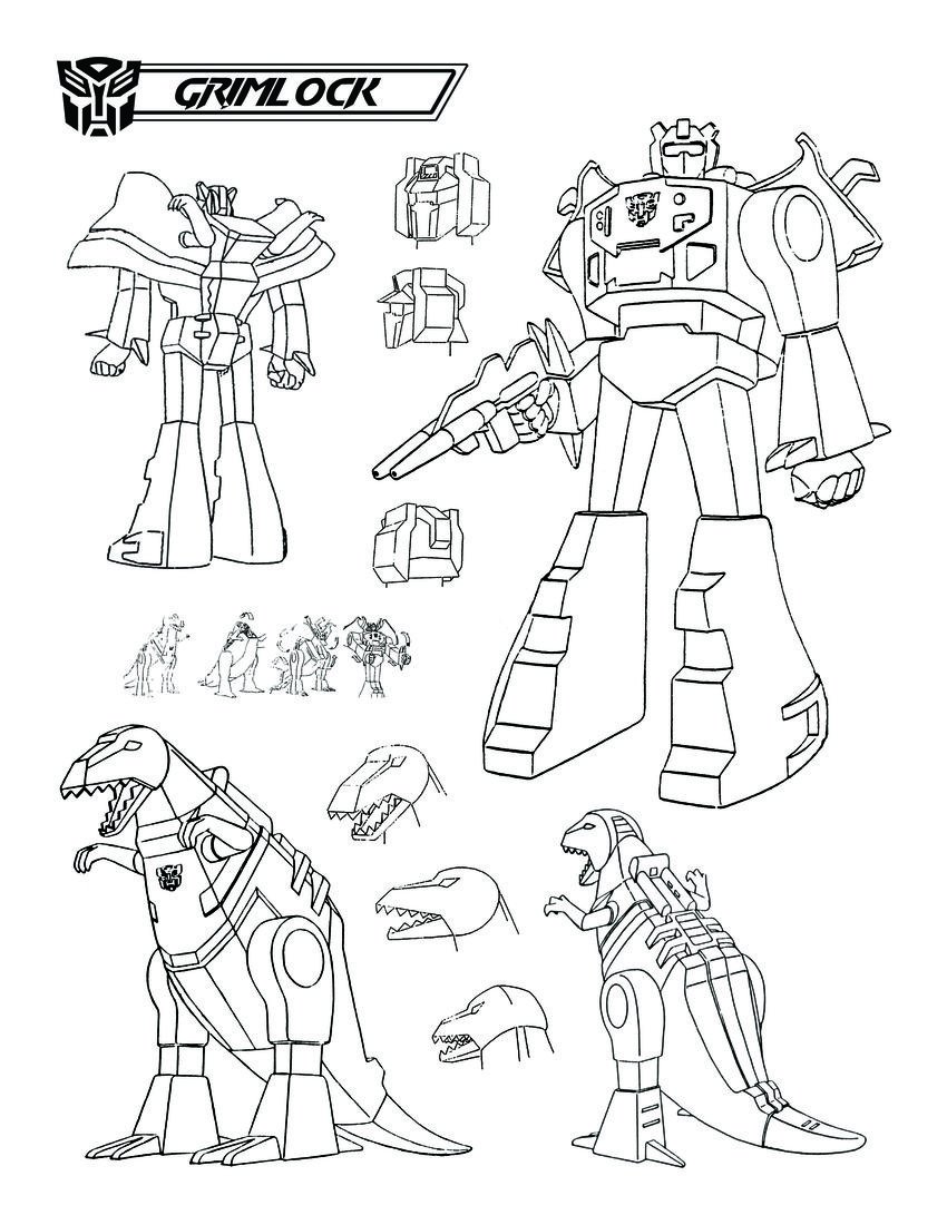Гримлок трансформер раскраска