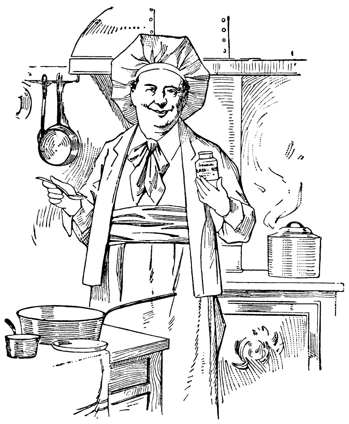 Паустовский старый повар иллюстрации
