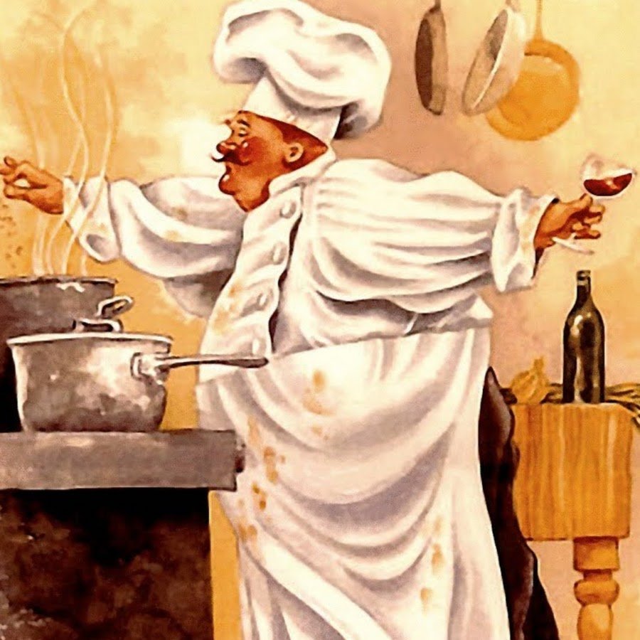 Салфеткижлч декупажа повар