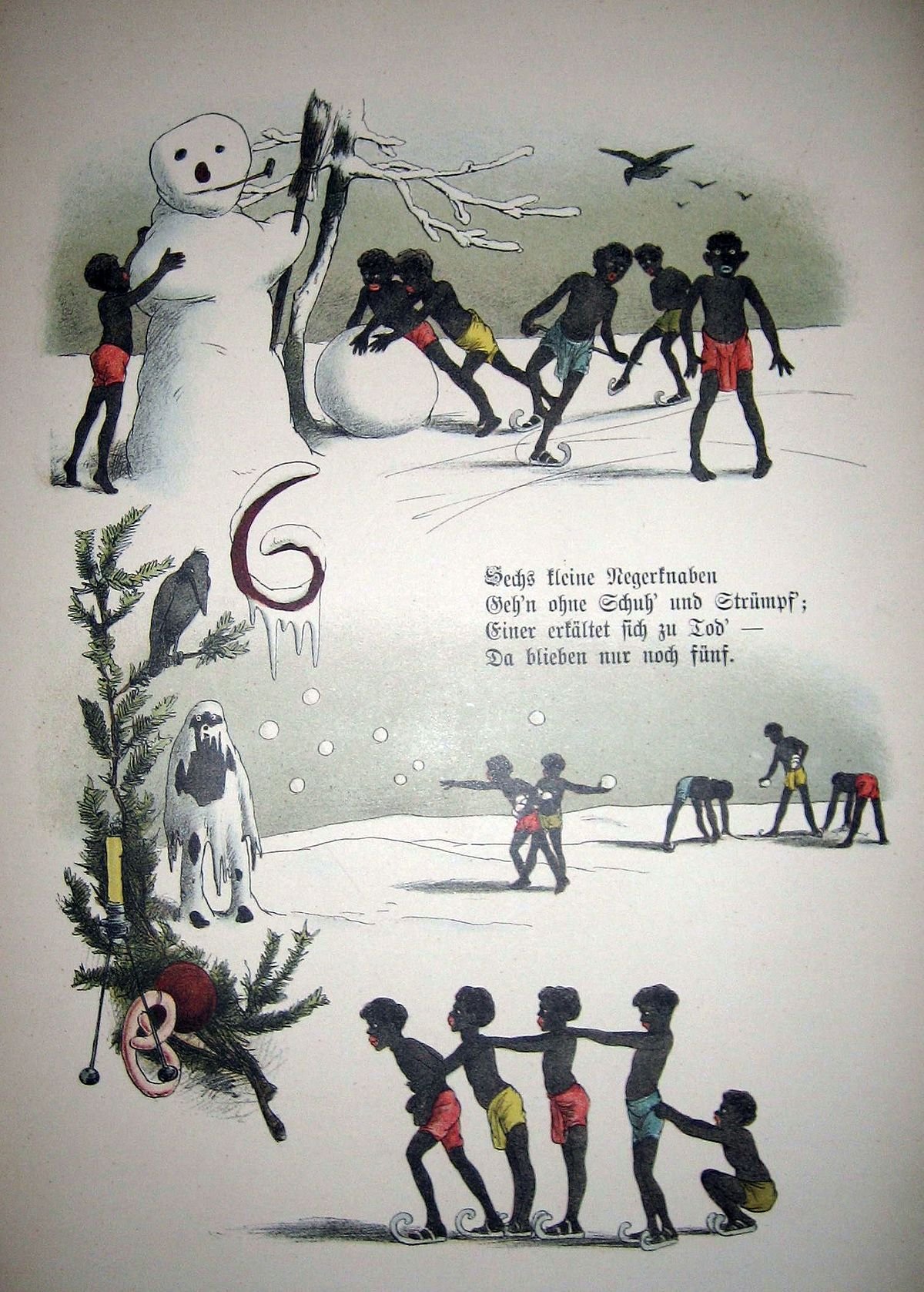 Десять негритят считалочка