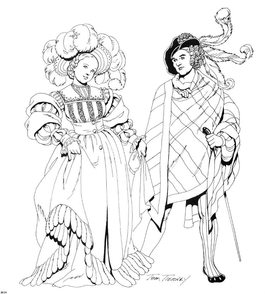 Раскраска сцена театра