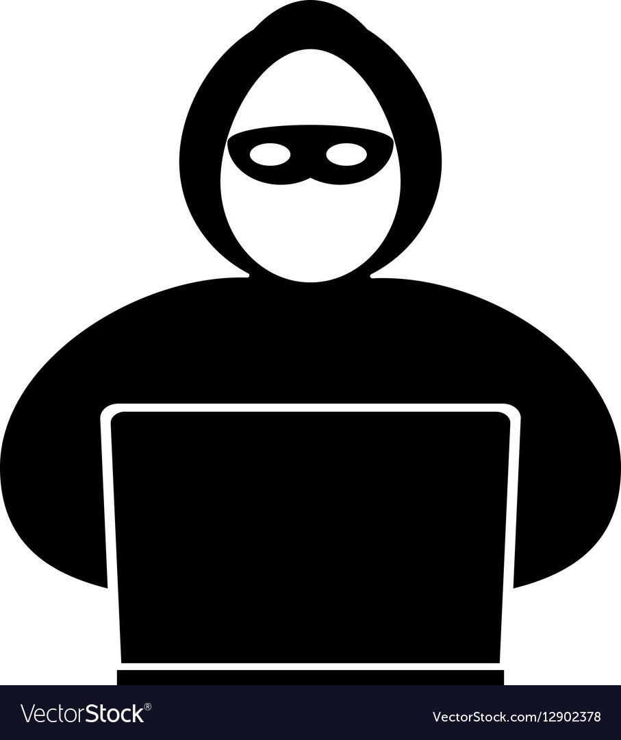 Чёрный хакер значок