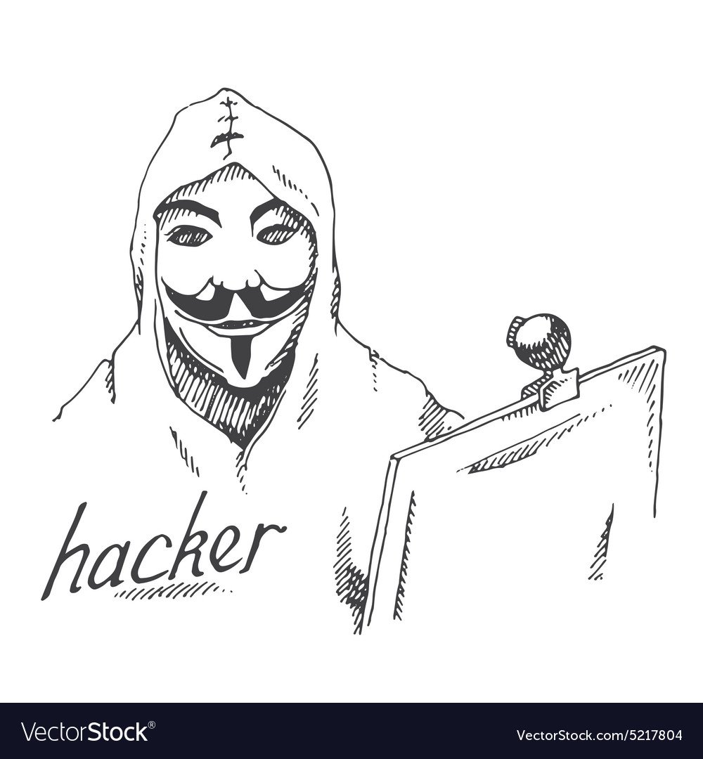 Нарисовать хакера
