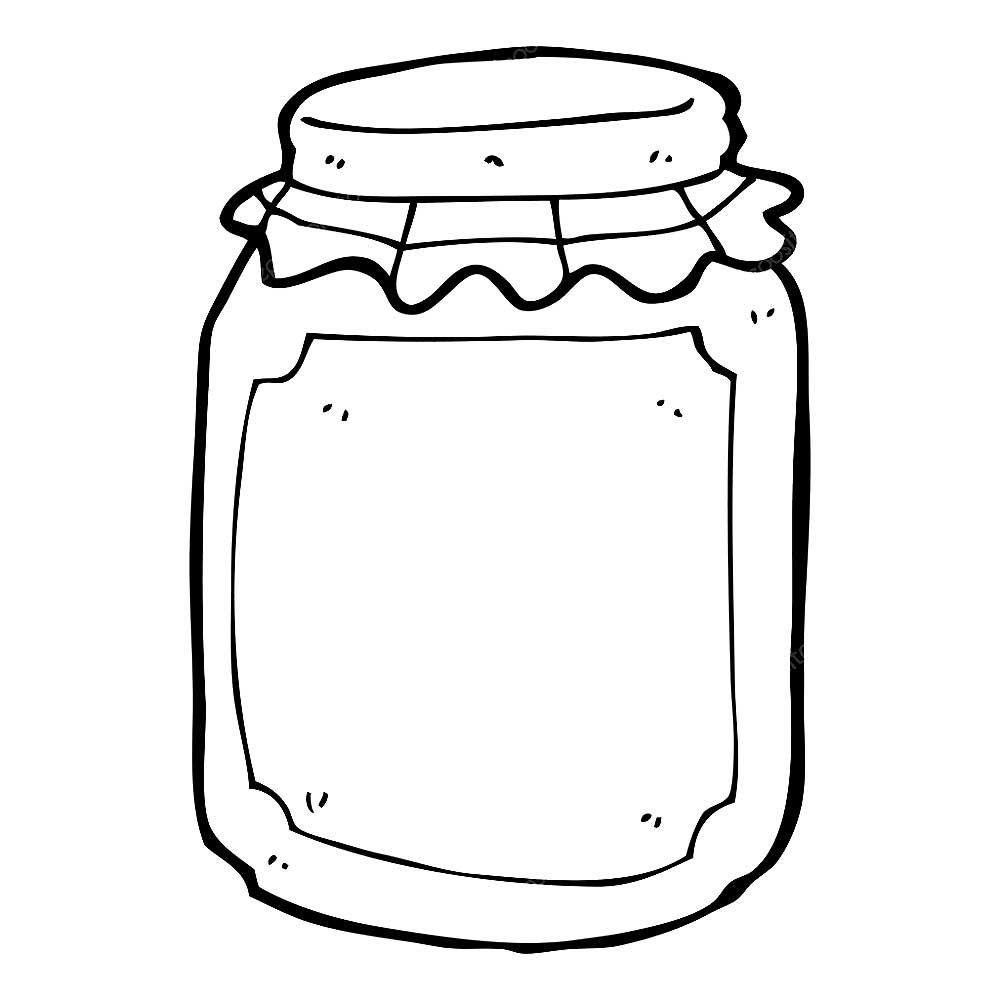 Банка варенья пунктиром