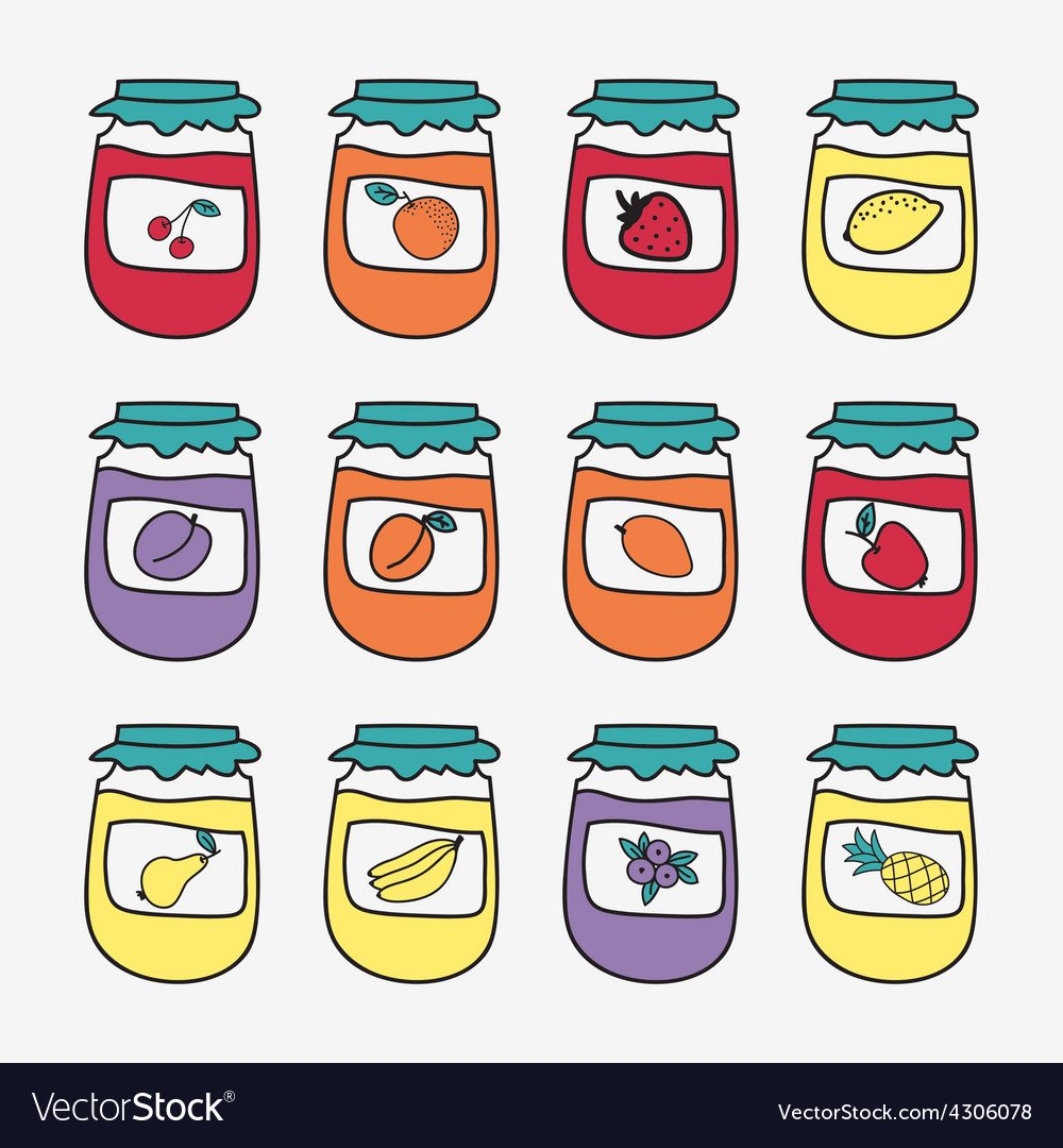 Варенье на белом фоне для детей