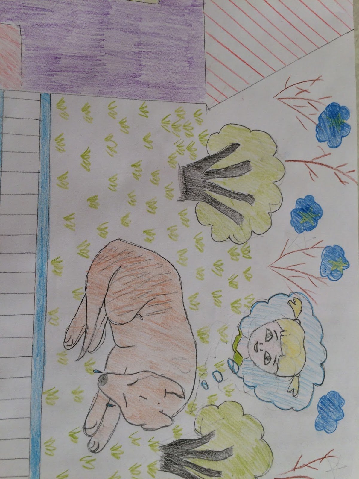 Рисунок по сказке кусака