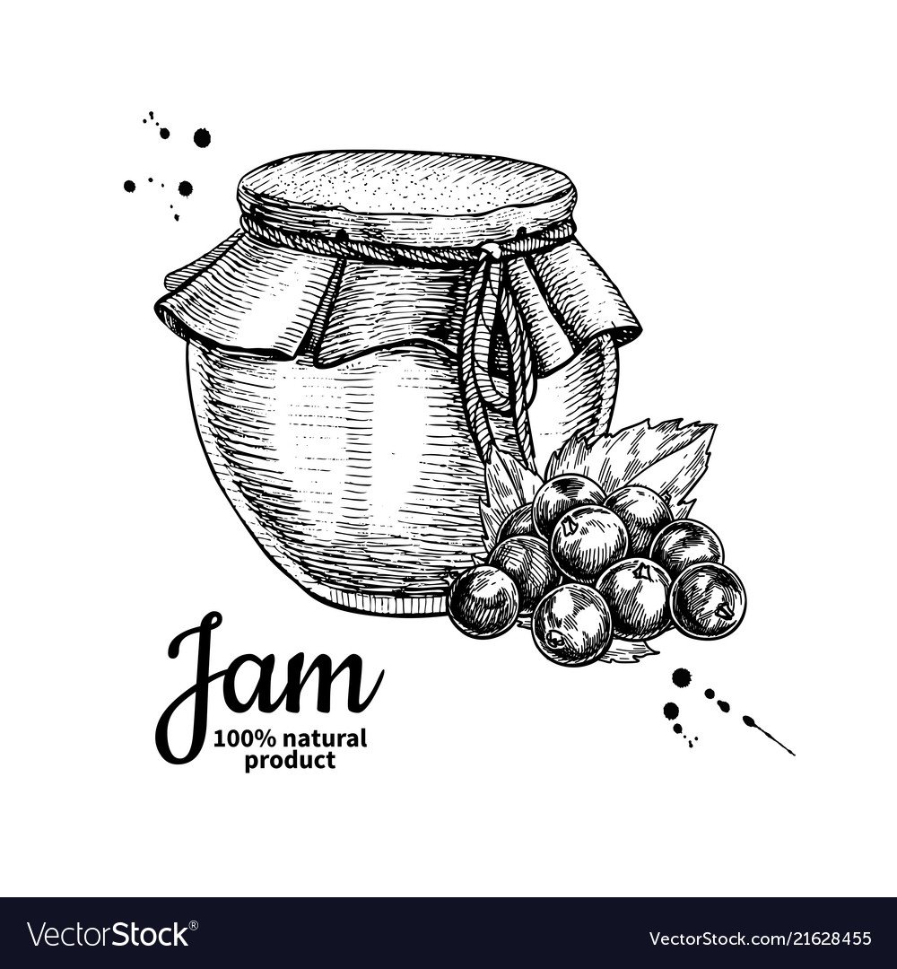 Варенье банка мультяшное