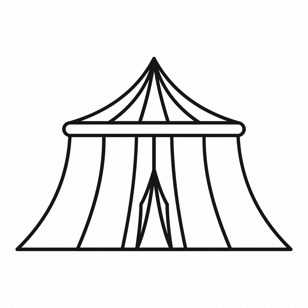 Шатер цирка раскраска