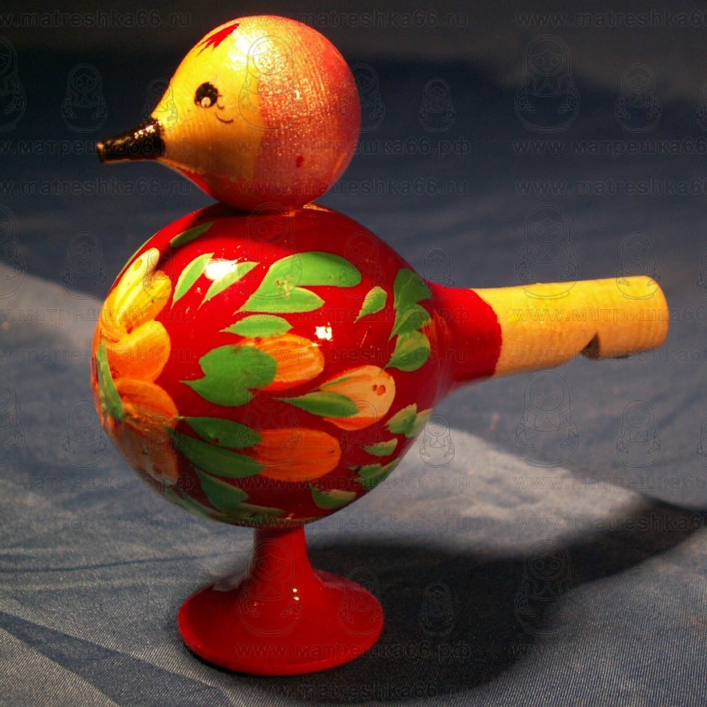 Богородская игрушка свистулька