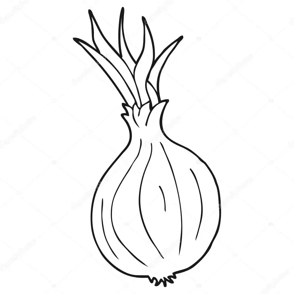 Лук раскраска мультяшная