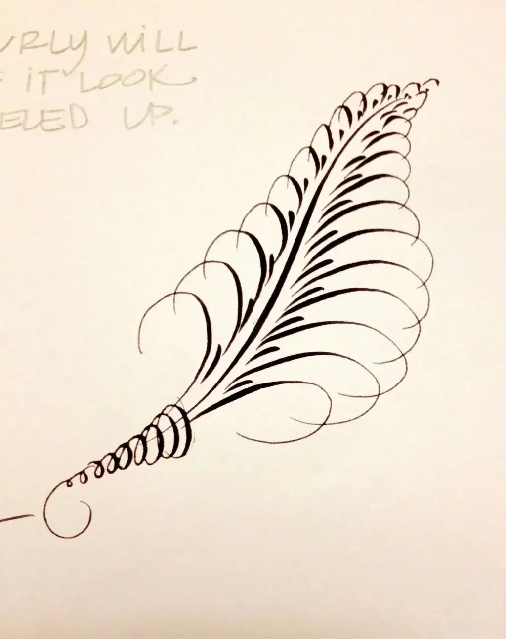 Перо раскрасить