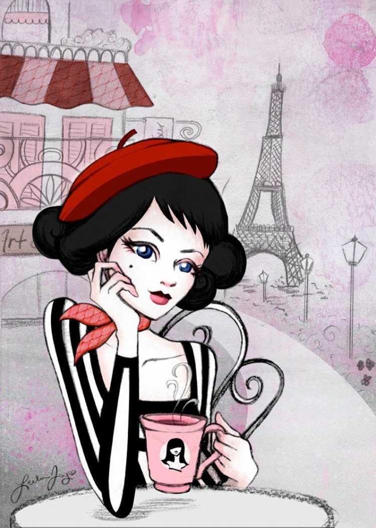 Француженка иллюстрация