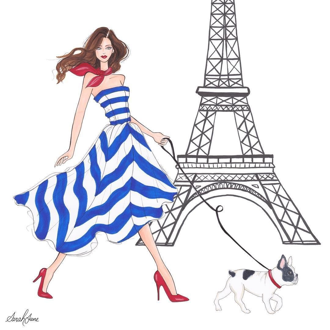 Французскую девушку нарисовать