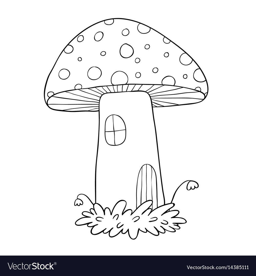 Раскраска грибы для детей 6-7 лет