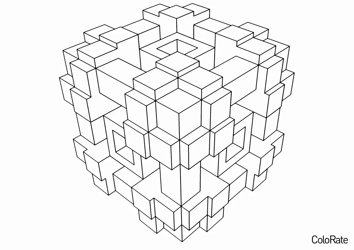 Игральный кубик развертка