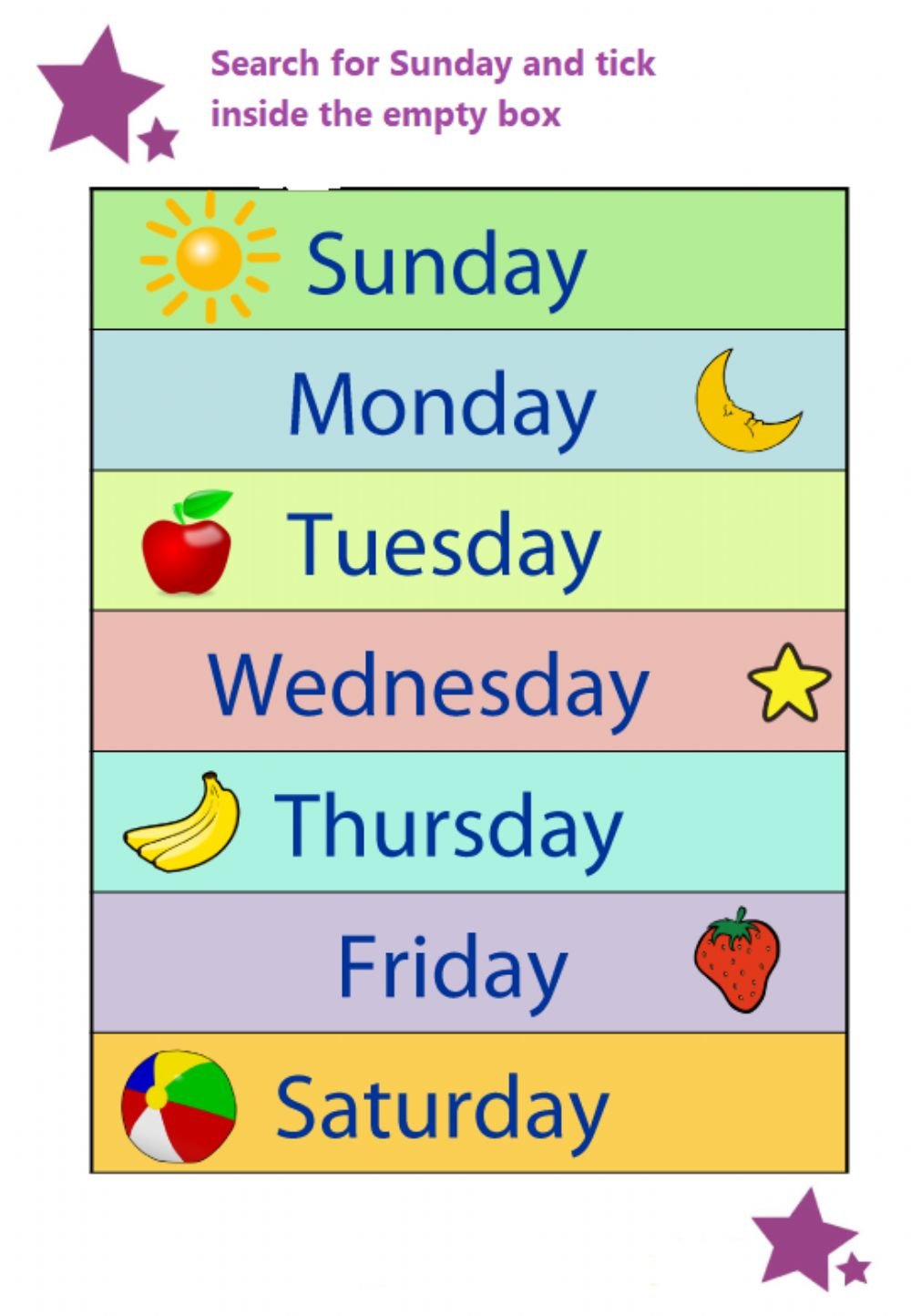 Days of the week