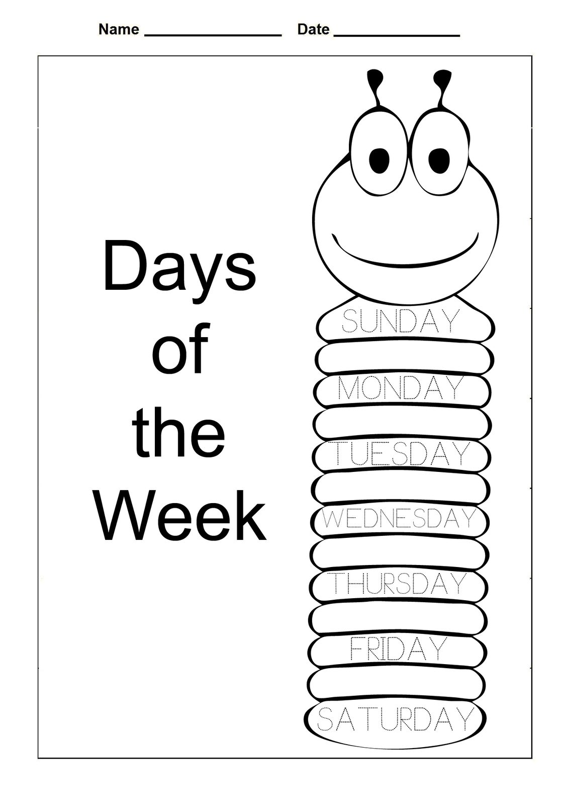 Days of the week