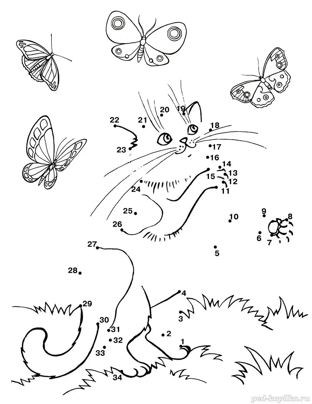 Рисование человека по точкам