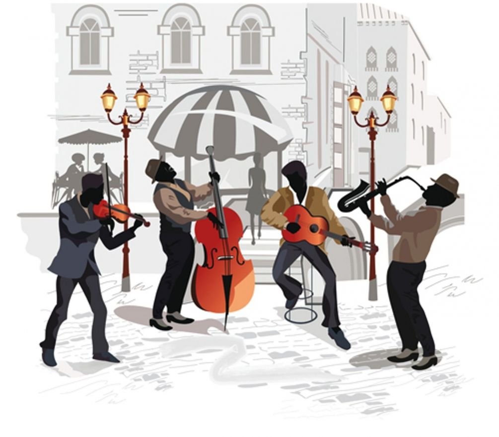 Французские уличные музыканты