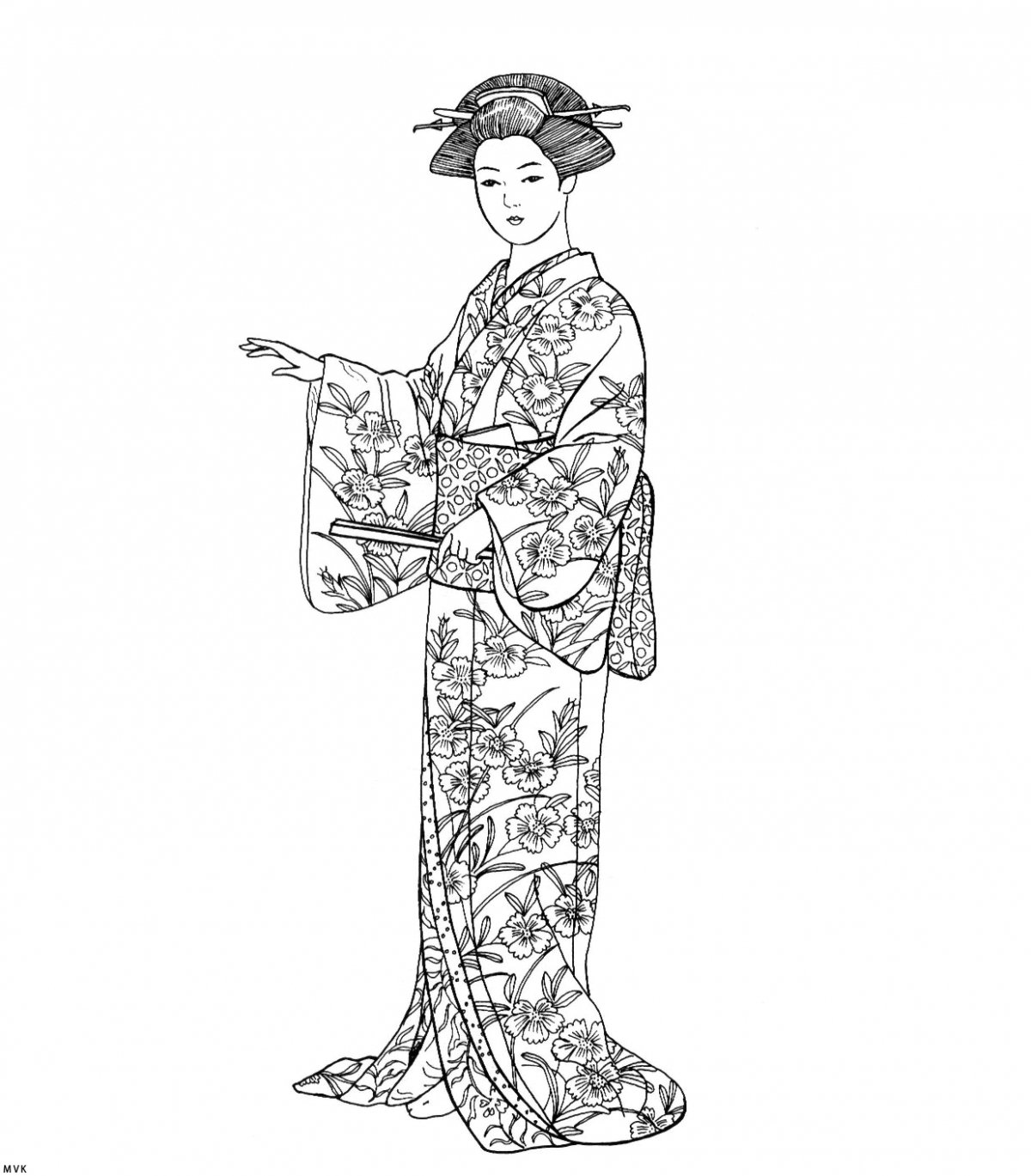 Древний японский костюм мужской