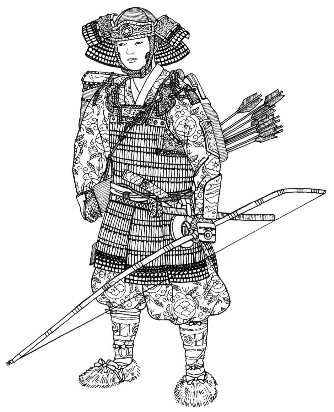 Японские раскраски для детей