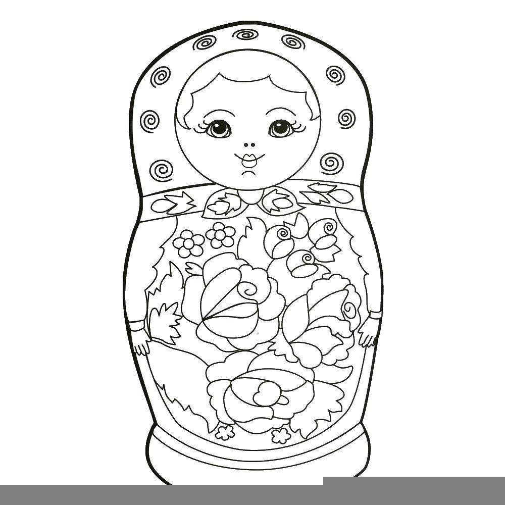 Рисование матрешки
