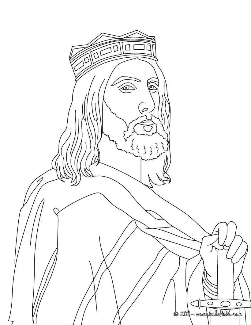 Король раскраска для детей