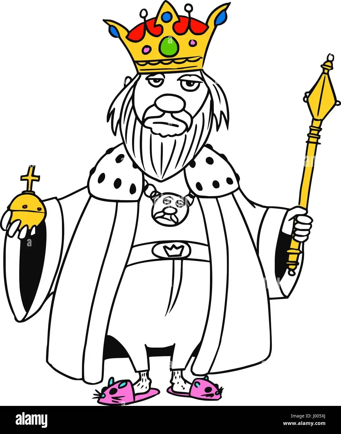 Король раскраска для детей