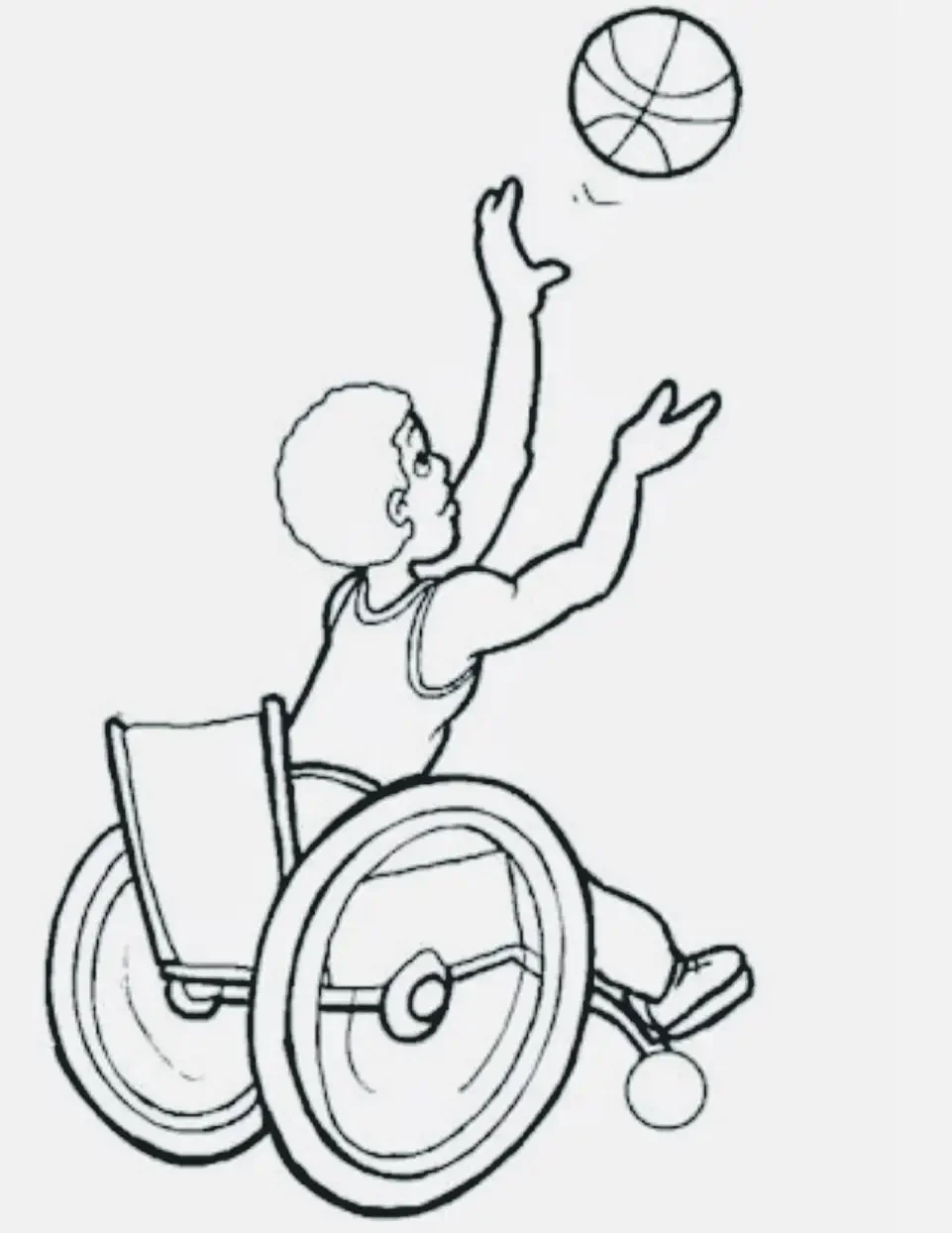 Раскраска инвалид