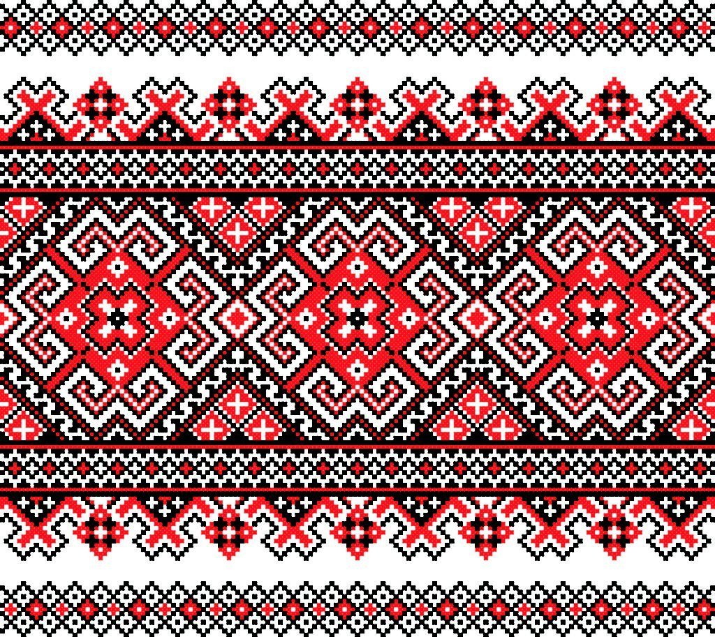 Калужская перевить вышивка