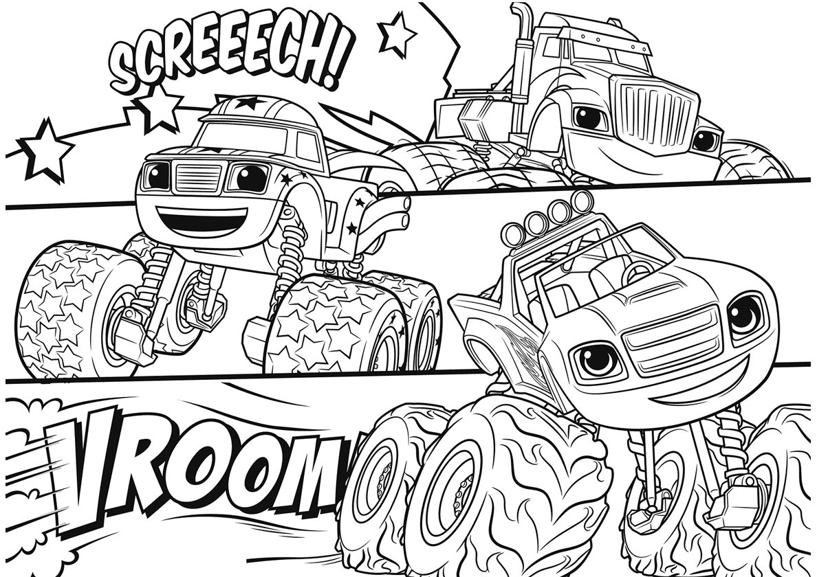 Blaze and the Monster Machines Coloring Pages - best Coloring Pages for Kids