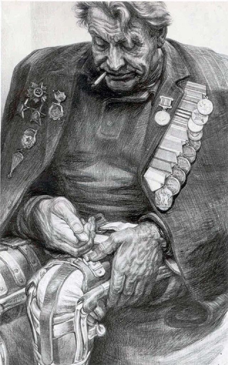 Рисунок на тему ветераны