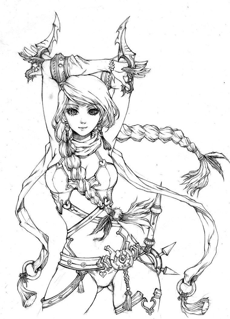 Раскраски эльфы и феи