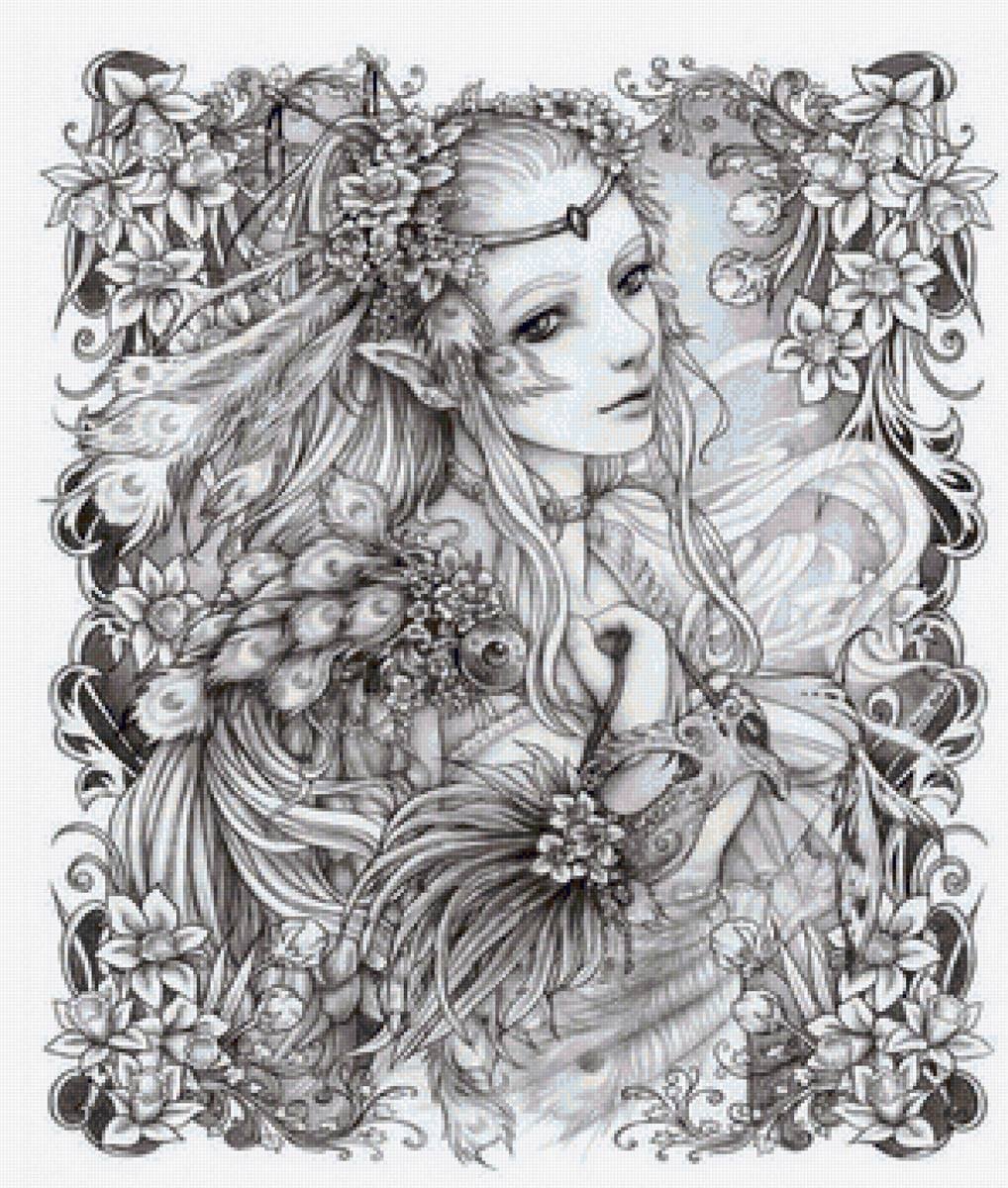 Раскраска Эльф