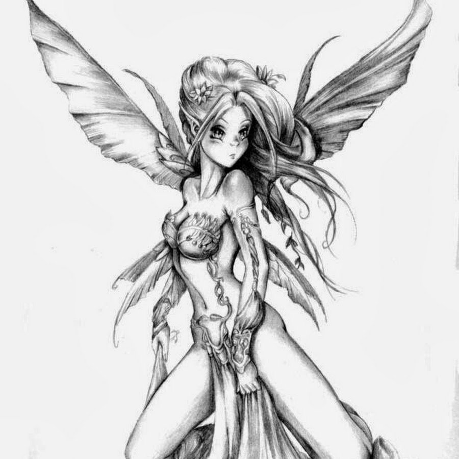 Рисунки для срисовки эльфы