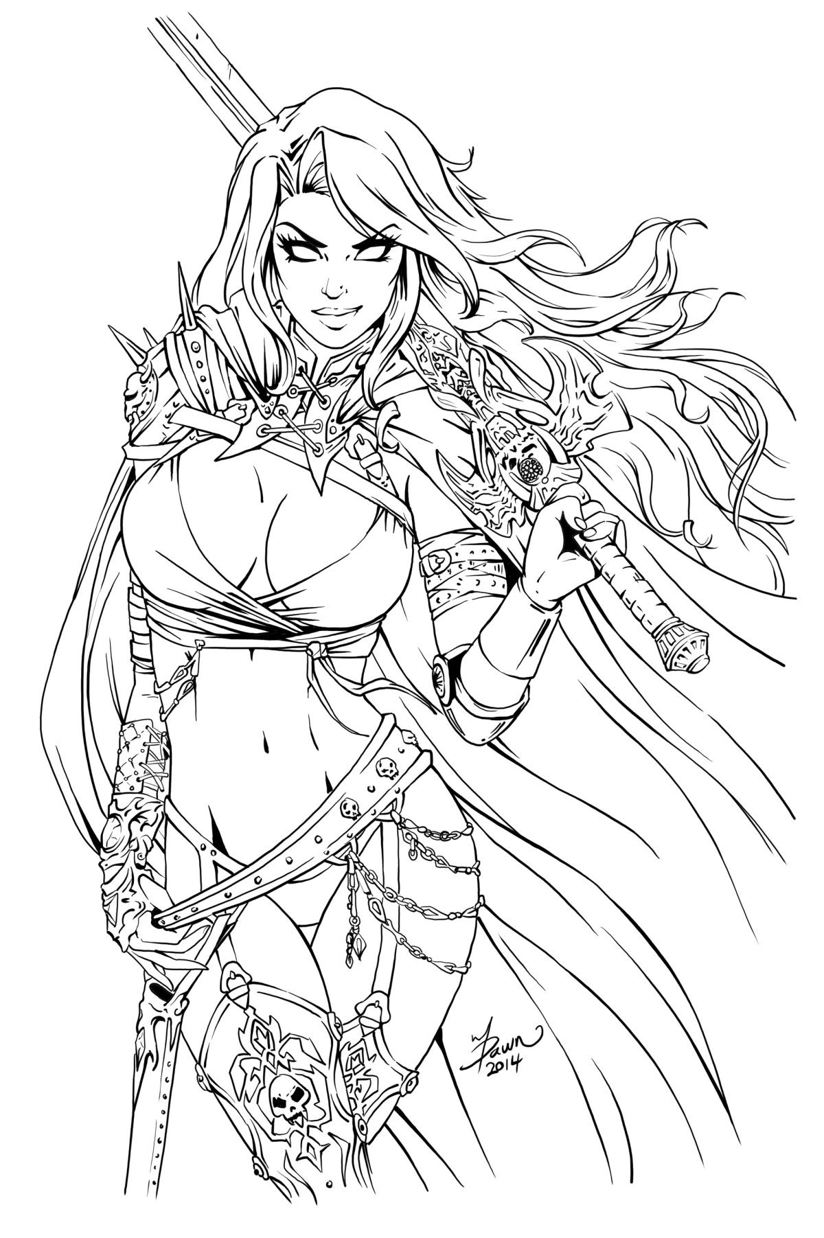 Волшебница рисунок карандашом