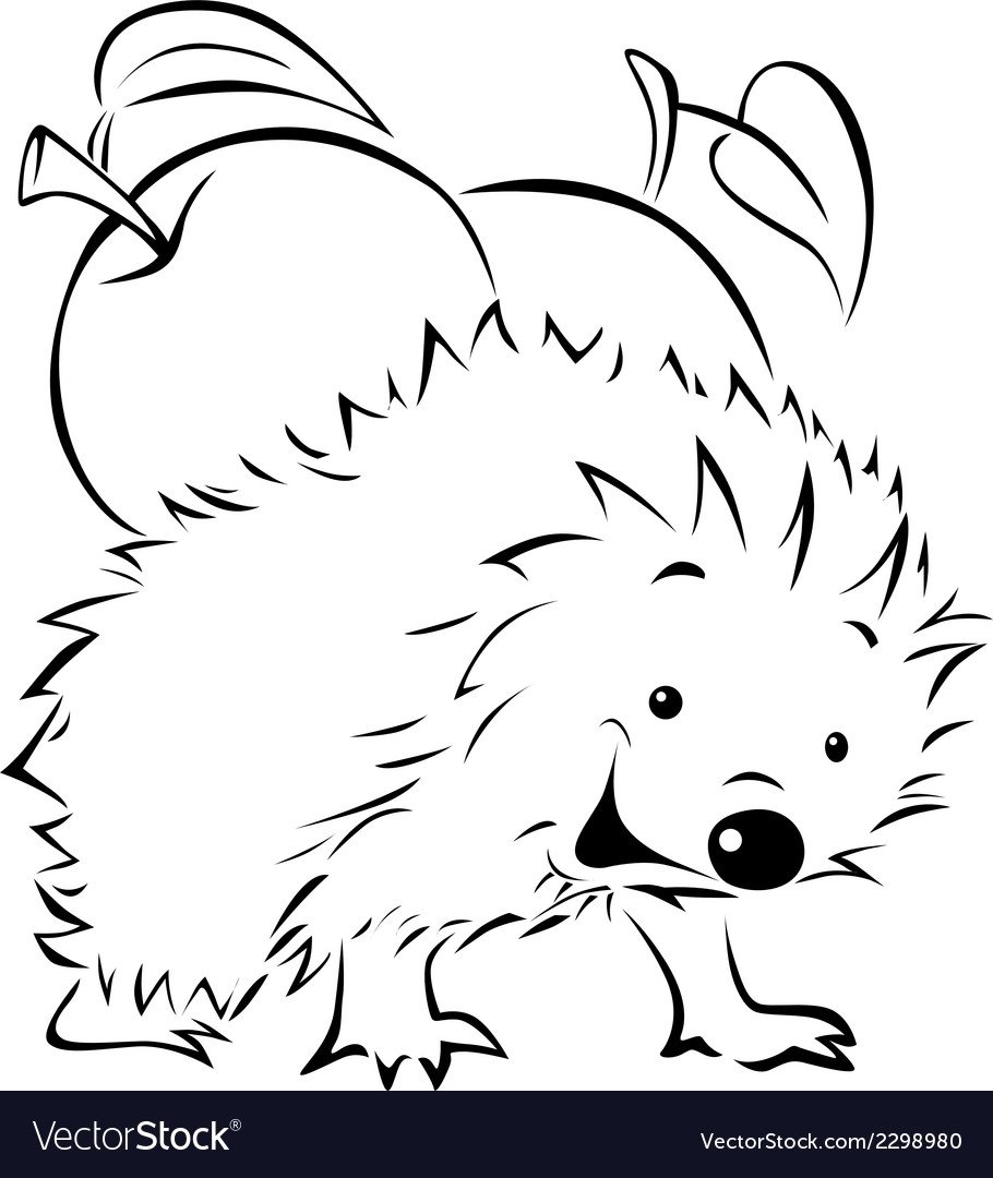 Раскраски антистресс для детей Ежик