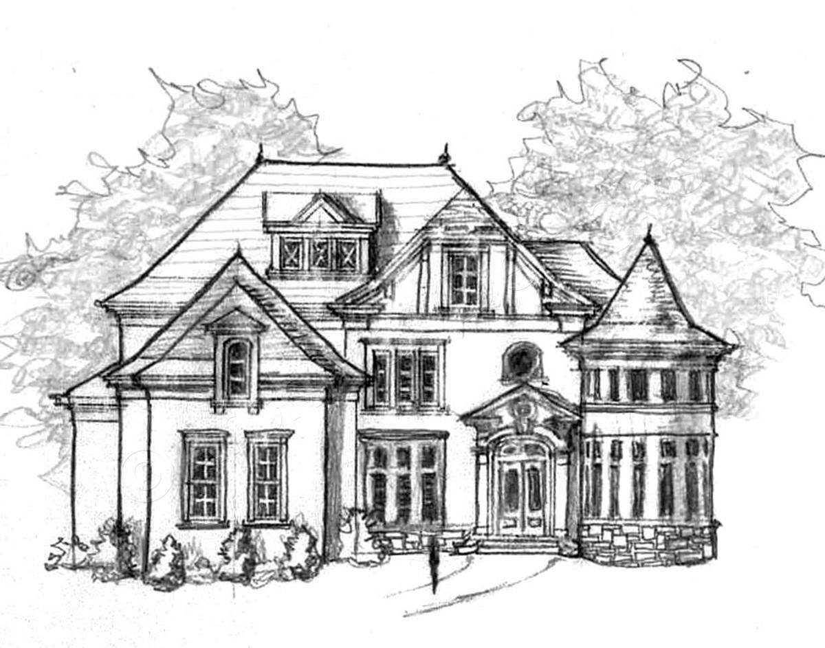 Дом карандашом